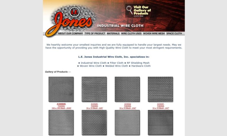 L.E. Jones Industrial Wire Cloth, Inc.