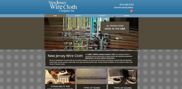 Rouse Wade Modtager New Jersey Wire Cloth Manufacturers