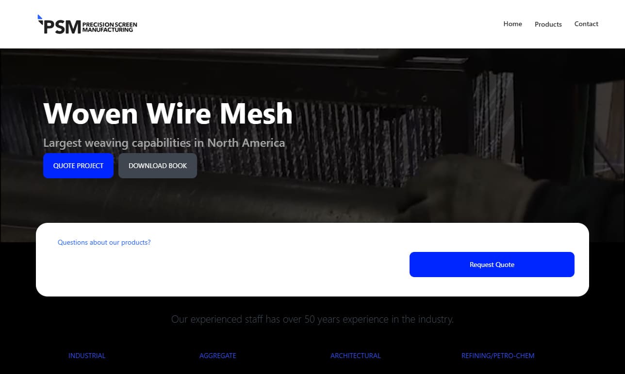 Precision Screen Manufacturing Precision Screen Manufacturing